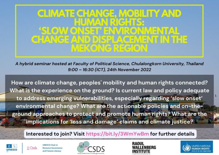 Climate Change and Human Rights: How Will We Protect Vulnerable Populations?